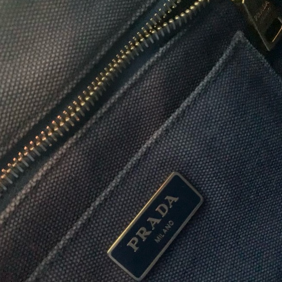 Prada Canapa Tote with Strap - Picture 9 of 14